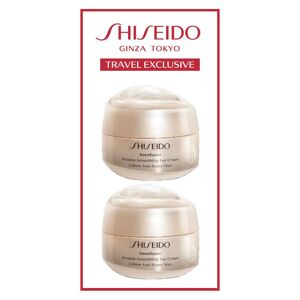 Shiseido Ránctalanító szemkörnyékápoló ajándékkészlet Wrinkle Smoothing Eye Cream Duo