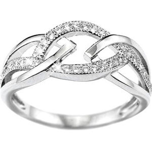 Silvego Elisa ezüst gyűrű JJJR0222 52 mm