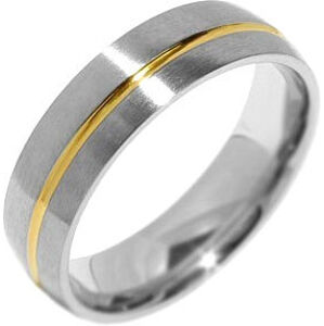 Silvego Eljegyzési acél gyűrű a férfiak PARIS RRC2048-M 65 mm