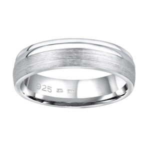 Silvego Esküvői ezüst gyűrű Amora férfiaknak és nőknek QRALP130M 51 mm