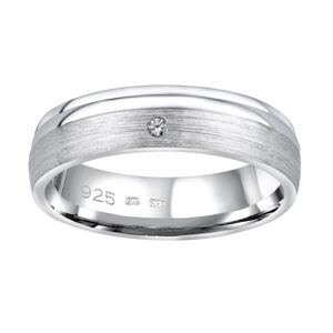 Silvego Esküvői ezüst gyűrű Amora nőknek QRALP130W 55 mm