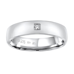 Silvego Esküvői ezüst gyűrű Poesia nőknek QRG4104W 61 mm