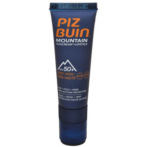 Piz Buin Napvédő krém SPF 50+ és ajakbalzsam 2 az 1-ben (Mountain Combi "2 in 1" Sun Cream SPF 50+ a Lipstick) 20 ml + 2,3 ml