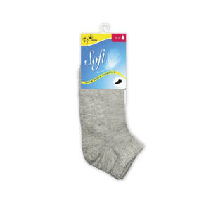 Soft Női zokni orvosi szegéllyel alacsony - szürke 35 - 38