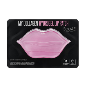 SOO`AE Ápoló ajakmaszk My Collagen (Hydrogel Lip Patch) 10 g