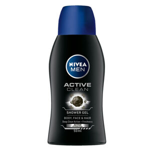 Nivea Tusfürdő férfiaknak  Active Clean mini (Shower Gel) 50 ml