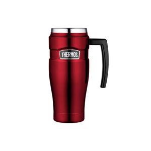 Thermos Stílusos vízálló hőmérő fogantyúval - piros 470 ml