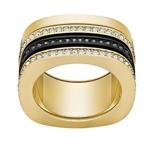 Swarovski Luxus aranyozott gyűrű kristályokkal Vio 5143854 55 mm