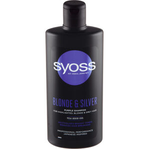 Syoss Blond & Silver (Purple Shampoo) sampon szőke és ősz hajra 440 ml