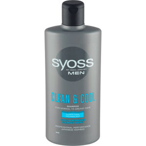 Syoss Clean & Cool (Shampoo) sampon férfiaknak normál és zsíros bőrre 440 ml