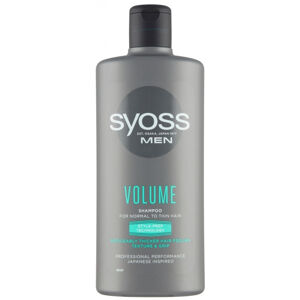 Syoss Volume (Shampoo) hajdúsító sampon férfiaknak normál és finomszálú hajra 440 ml