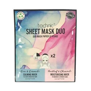 Technic Nyugtató és hidratáló maszk Calming & Moisture Sheet Mask Duo