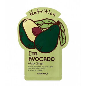 Tony Moly Tápláló maszk  I`m Avocado (Nutrition Mask Sheet) 21 ml