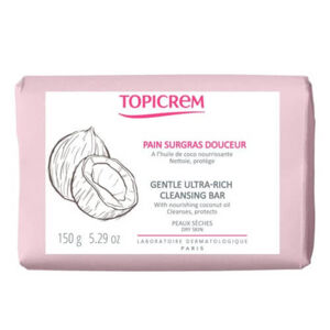 Topicrem Szilárd arctisztító szappan Gentle Ultra-Rich Cleansing Bar 150 g