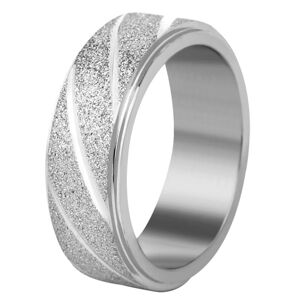 Troli Acél karikagyűrű ezüst / csillogó 57 mm