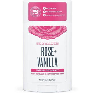 Schmidt´s Szilárd rózsa + vanília dezodor (Signature Rose + Vanila Deo Stick) dezodor (Signature Rose + Vanila Deo Stick) 58 ml