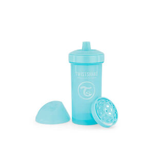 TWISTSHAKE Twistshake palack szívószállal 360 ml 12m+ pastelově modrá
