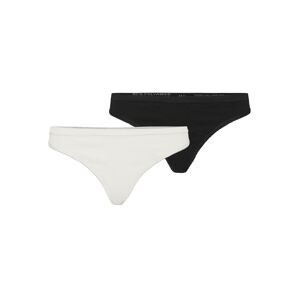 Vero Moda 2 PACK - női tanga alsó  VMAGNES 10255723 White/Black/Snow L/XL