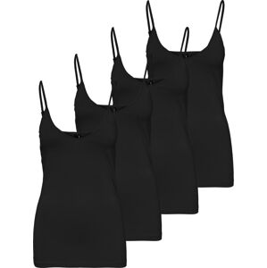 Vero Moda 4 PACK - női trikó VMMAXI 10247491  Black XL