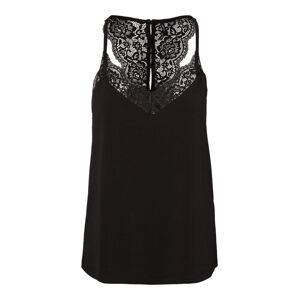 Vero Moda Női trikóVMANA S/L LACE TOP NOOS 10233213 Black XL