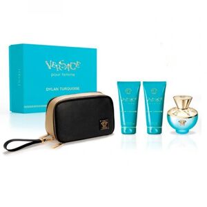 Versace Dylan Turquoise - EDT 100 ml +  testápoló 100 ml + tusfürdő 100 ml + kozmetikai táska