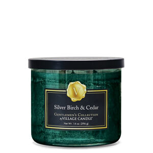 Village Candle Illatgyertya üveg mécsesben  Silver Birch & Cedar 396 g