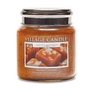 Village Candle (Golden Caramel) 390 g arany karamell illatmécses üvegben