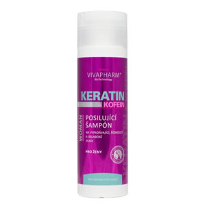 Vivapharm Keratint erősítő sampon koffeinnel nők számára 200 ml