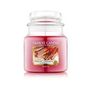 Yankee Candle Illatgyertya  Classic Csillogó fahéj (Sparkling Cinnamon) 411 g - közepes