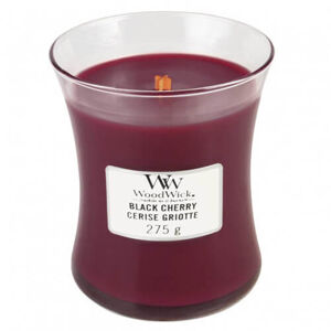 WoodWick Black Cherry illatgyertya üvegben 275 g