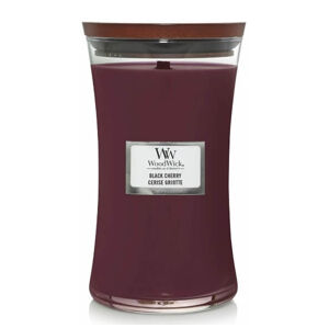 WoodWick Black Cherry illatgyertya üvegben 609,5 g