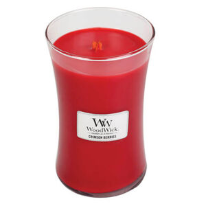 WoodWick  Crimson Berries illatgyertya üvegben  609 g