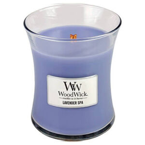 WoodWick  Lavender Spa illatgyertya üvegben 275 g