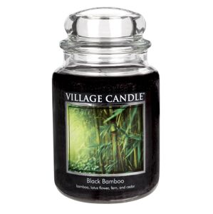 Village Candle Illatos gyertya üvegben Bamboo (bambusz Fekete) 645 g