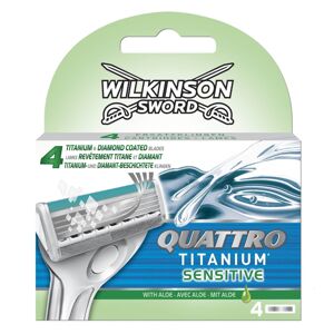 Wilkinson Sword Borotvabetét Quattro Titanium Bulldog Sensitive 4 db