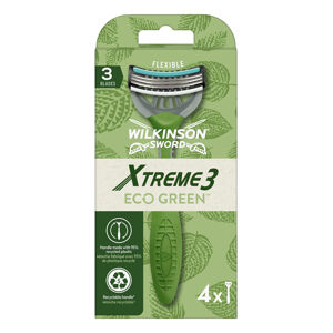 Wilkinson Sword Egyhasználatú borotva férfiaknak Xtreme3 ECO Green 4 db