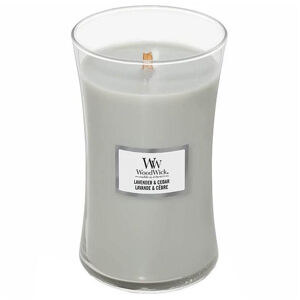 WoodWick Lavender & Cedar 609,5 g nagy illatmécses váza