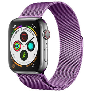 4wrist Milánói acél szíj Apple Watch - Lila 38/40/41 mm