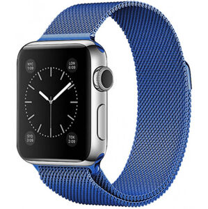 4wrist Milánói acél szíj Apple Watch - Kék 42/44/45 mm