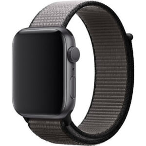 4wrist Átfűzhető sport szíj Apple Watch - Fekete/ szürke 42/44/45 mm