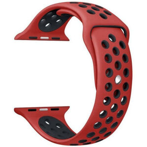 4wrist Szilikon szíj Apple Watch - Piros/Fekete 42/44/45 mm