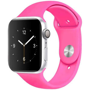 4wrist Szilikon szíj Apple Watch - Barbie rózsaszín 42/44/45 mm- S/M
