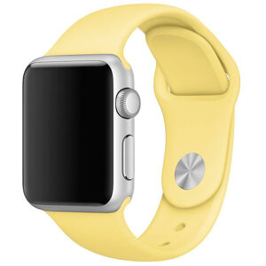 4wrist Szilikon szíj Apple Watch - Sárga 42/44/45 mm  - S/M