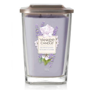 Yankee Candle Nagy szögletes illatgyertya Sea Salt & Lavender 552 g