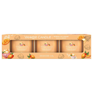 Yankee Candle Illatgyertya szett Mango Ice Cream 3 x 37 g