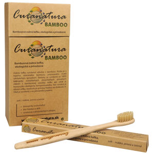 Curanatura Egészséges fogkefe Curanatura 12 db Bamboo – zöld választás