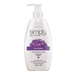 Avon Simply Delicate  illatmentes, nyugtató intim mosakodogél  (Fragrance-Free Feminine Wash) 300 ml