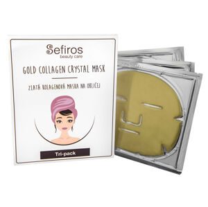 Sefiros Arany kollagén arcmaszk (Gold Collagen Crystal Mask) 3 db